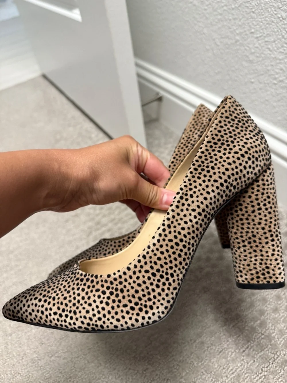 GIANNI BINI Printed Block Heel Pumps